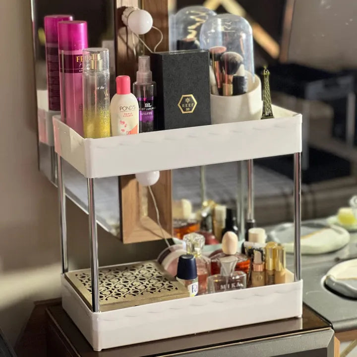 2-Tier Kitchen Countertop Storage Rack – Multipurpose Spice & Organizer Shelf