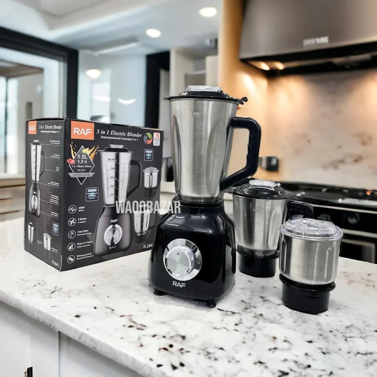 SILVER CREST ZK-9090 / RAF R.2843 BLENDER 3 IN 1 STAINLESS STEEL BLENDER GRINDER CHOPPER