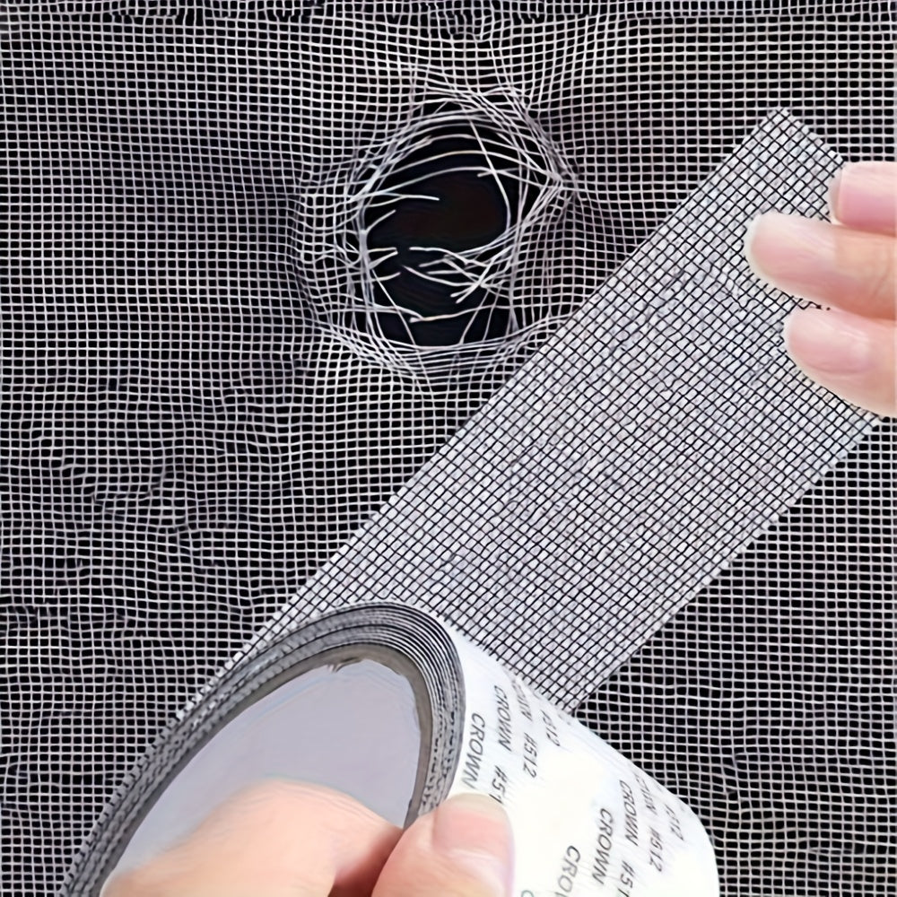 Waterproof Self-Adhesive Window Screen Repair Tape, Anti-Insect Mesh Patch For Dorm Doors/Curtains, Strong Adhesive Repair Tape For Torn Screens, 2M/78.74INCH Length