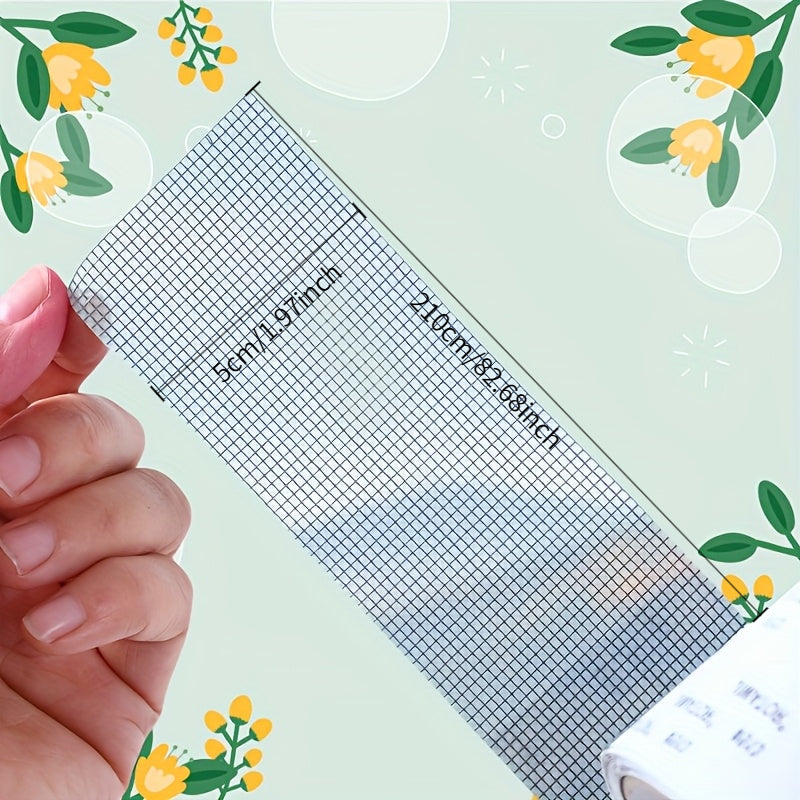Waterproof Self-Adhesive Window Screen Repair Tape, Anti-Insect Mesh Patch For Dorm Doors/Curtains, Strong Adhesive Repair Tape For Torn Screens, 2M/78.74INCH Length