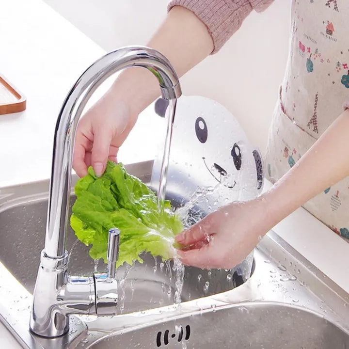 Cute Panda Water Splash Guard Baffle Plate with Suction Cups for Sink or Basin Kitchen Organizer