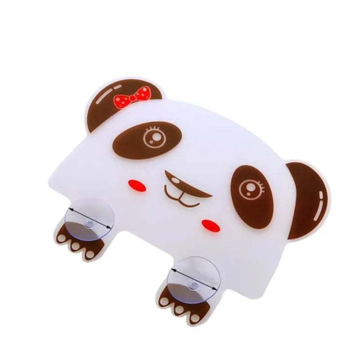 Cute Panda Water Splash Guard Baffle Plate with Suction Cups for Sink or Basin Kitchen Organizer