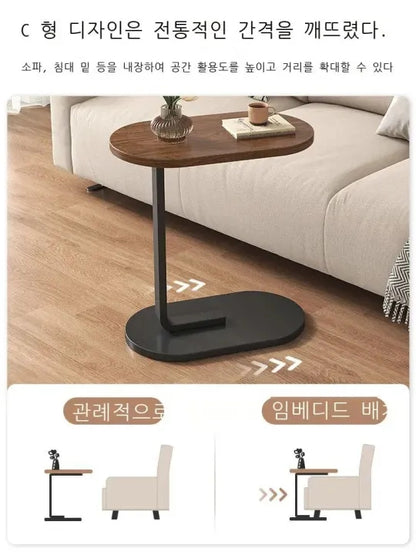Side Table - Coffee Table - Side Table For Bed - Minimalist Movable Side Table - Multifunctional Coffee Table for Living Room and Sofa Corner