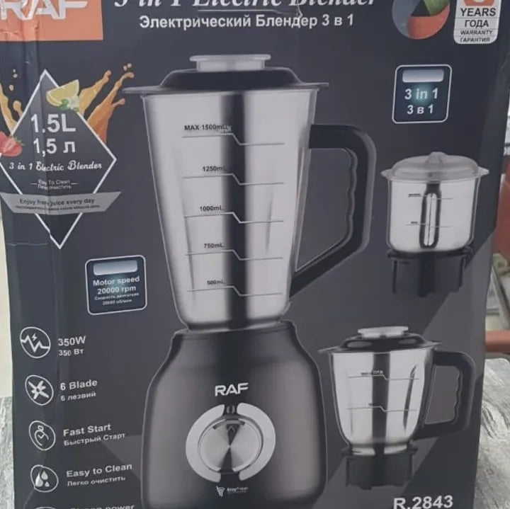 SILVER CREST ZK-9090 / RAF R.2843 BLENDER 3 IN 1 STAINLESS STEEL BLENDER GRINDER CHOPPER