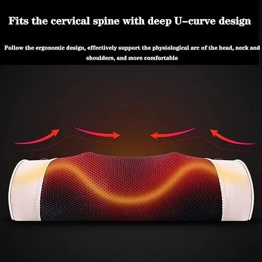 Cervical spine massager neck shoulder waist strength vertebral massage pillow household multifunctional kneading neck