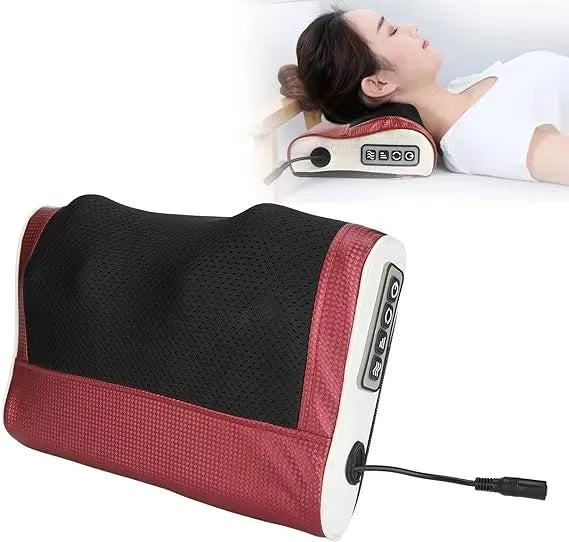 Cervical spine massager neck shoulder waist strength vertebral massage pillow household multifunctional kneading neck