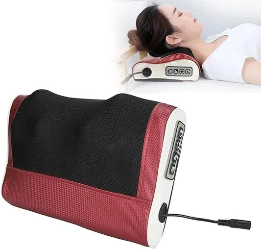 Cervical spine massager neck shoulder waist strength vertebral massage pillow household multifunctional kneading neck