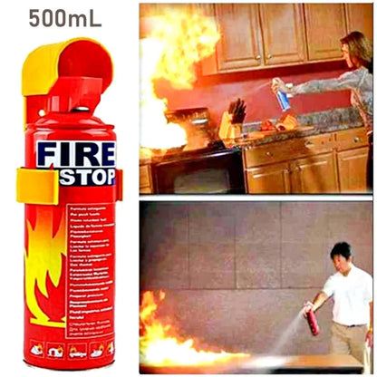 Fire Spray, Car Fire Extinguisher, Stay Safe 5-in-1 Fire Extinguisher, Extinguishing Water Based Spray, For Home, Kitchen, Car, Garage, Boat, Easy to Carry (500ML