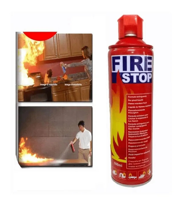 Fire Spray, Car Fire Extinguisher, Stay Safe 5-in-1 Fire Extinguisher, Extinguishing Water Based Spray, For Home, Kitchen, Car, Garage, Boat, Easy to Carry (500ML