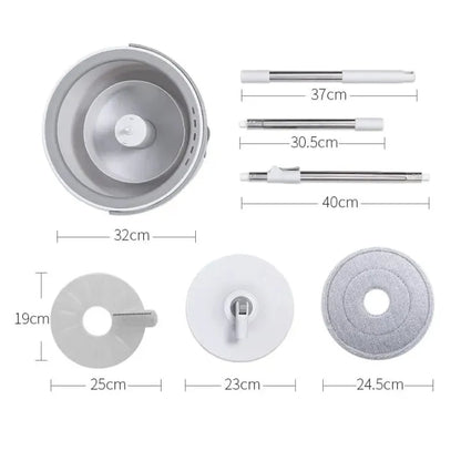 Self-Washing 360 Degree Spin Mop And Bucket With Water Wringer Powerful Spinning Mop Household Cleaning Supplies