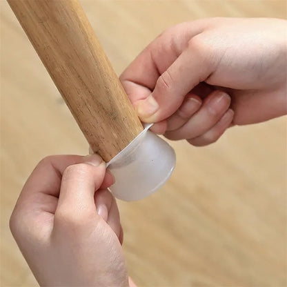 4pcs Table Chair Leg Silicone Cap Pad Furniture Table Feet Cover Floor Protector Silicone Chair Leg Caps Furniture Table Leg Covers Floor Protectors