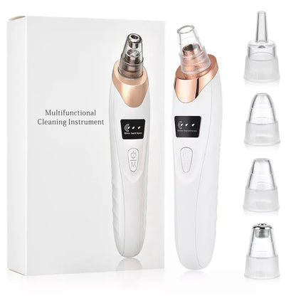 Blackhead Remover Pore Vacuum, Upgraded Electric Facial Pore Cleaner with 5 Suction Power & 5 Probes, 4 Pimple Popper Tools, USB Rechargeable Blackhead Vacuum Kit for Women & Men