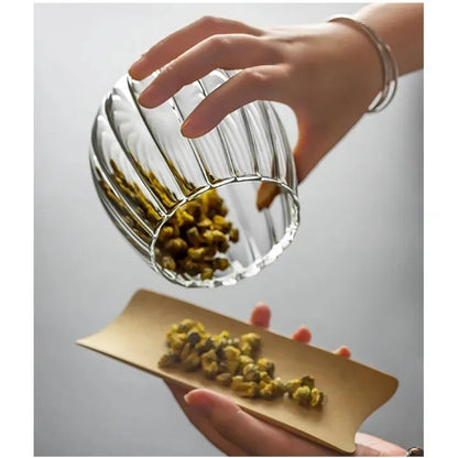 Glass Airtight Jars with Wooden Lid and Handle