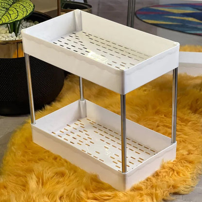 2-Tier Kitchen Countertop Storage Rack – Multipurpose Spice & Organizer Shelf