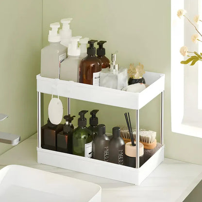 2-Tier Kitchen Countertop Storage Rack – Multipurpose Spice & Organizer Shelf