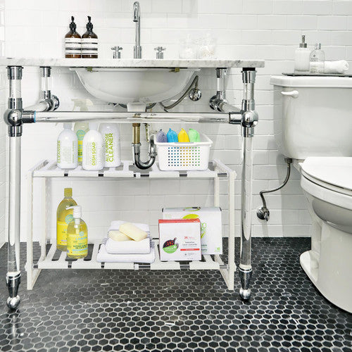 Under Sink Storage Shelf Organizer Kitchen Cabinet Expandable Size - 50 to 70cm