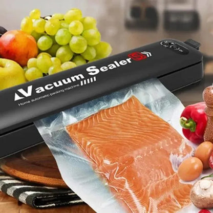 Automatic Vacuum Sealer Machine | Food Saver & Packaging | 110V/220V | Home Kitchen Sealing Machine with Free 10pcs Bags