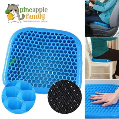 Egg Sitter Absorb Pressure Support Back Pain Relief Breathable Honeycomb Car and Office Cushion Seat Gel Non-Slip