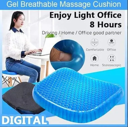 Egg Sitter Absorb Pressure Support Back Pain Relief Breathable Honeycomb Car and Office Cushion Seat Gel Non-Slip