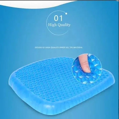 Egg Sitter Absorb Pressure Support Back Pain Relief Breathable Honeycomb Car and Office Cushion Seat Gel Non-Slip