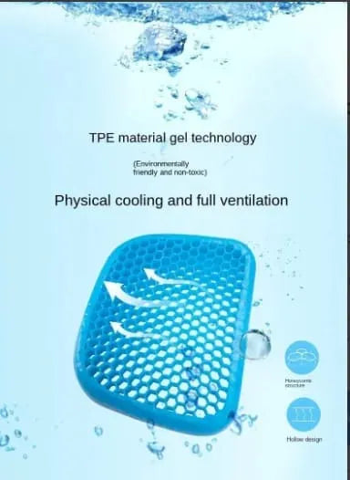 Egg Sitter Absorb Pressure Support Back Pain Relief Breathable Honeycomb Car and Office Cushion Seat Gel Non-Slip