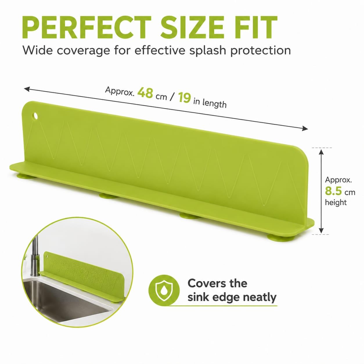Sink Splash Guard,Water Retaining Board for Kitchen, Portable Water Retaining Strip Reusable Water Splash Guard for Bathroom ( High Quality )