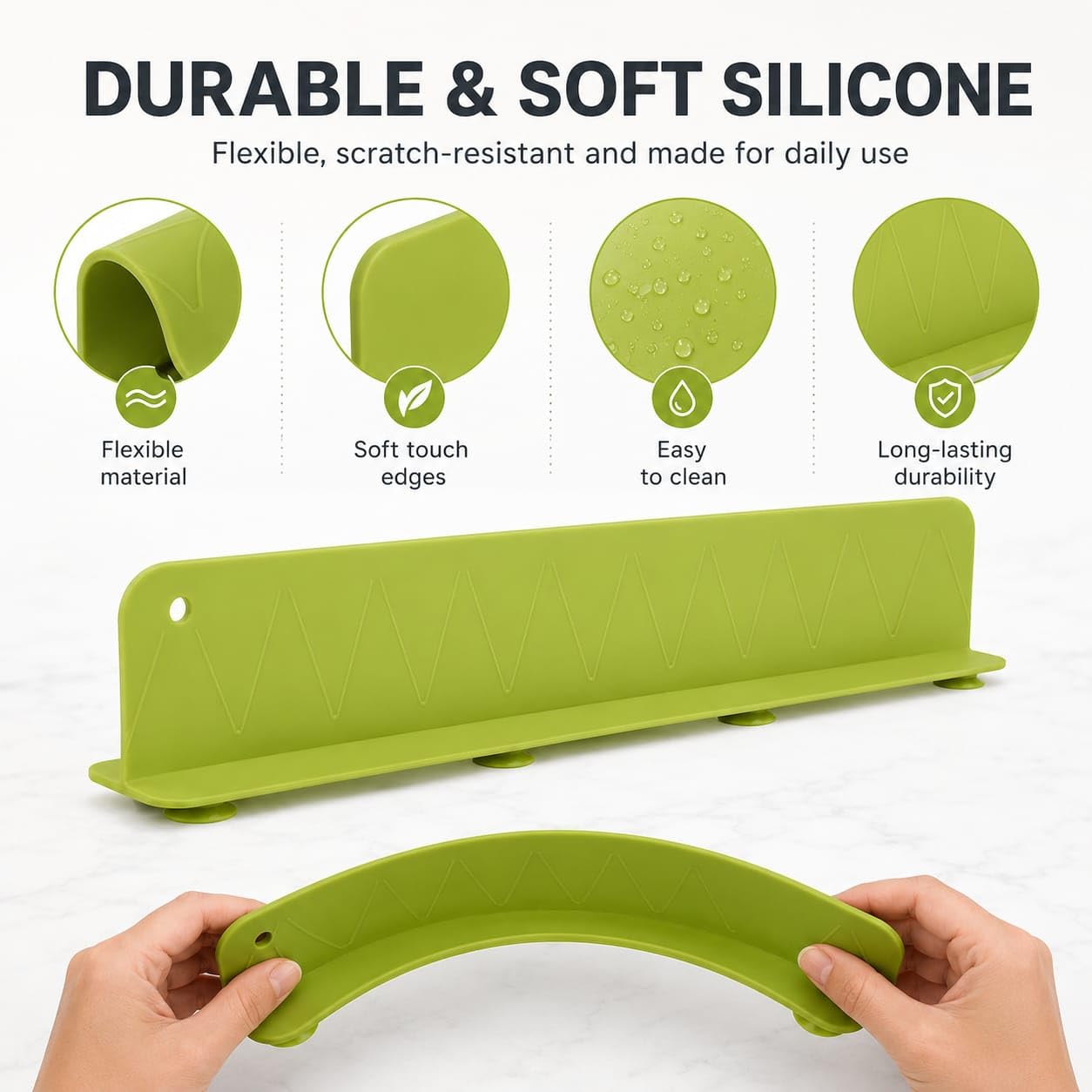 Sink Splash Guard,Water Retaining Board for Kitchen, Portable Water Retaining Strip Reusable Water Splash Guard for Bathroom ( High Quality )