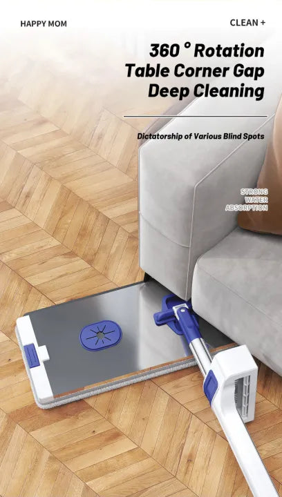Household Flat Mop Mop With Bucket, Universal Cleaning Squeeze Mop, Home Office Cleaning Mop