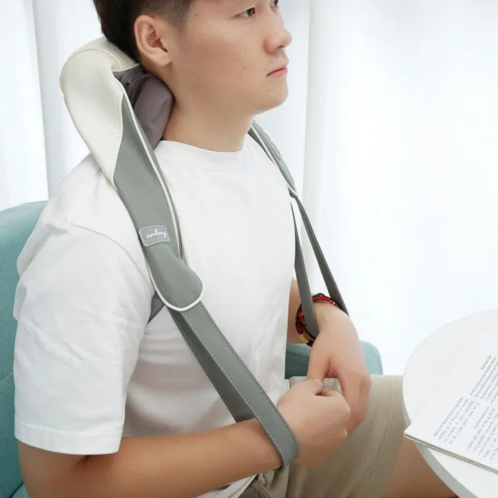 Smart Shoulder Neck Massager Instrument with Heat Relieve Care Cervical Heating Vibrator Vertebra Massage Pain