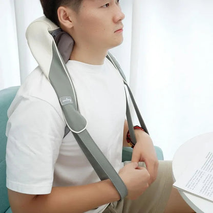 Smart Shoulder Neck Massager Instrument with Heat Relieve Care Cervical Heating Vibrator Vertebra Massage Pain