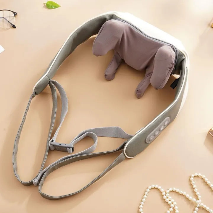 Smart Shoulder Neck Massager Instrument with Heat Relieve Care Cervical Heating Vibrator Vertebra Massage Pain