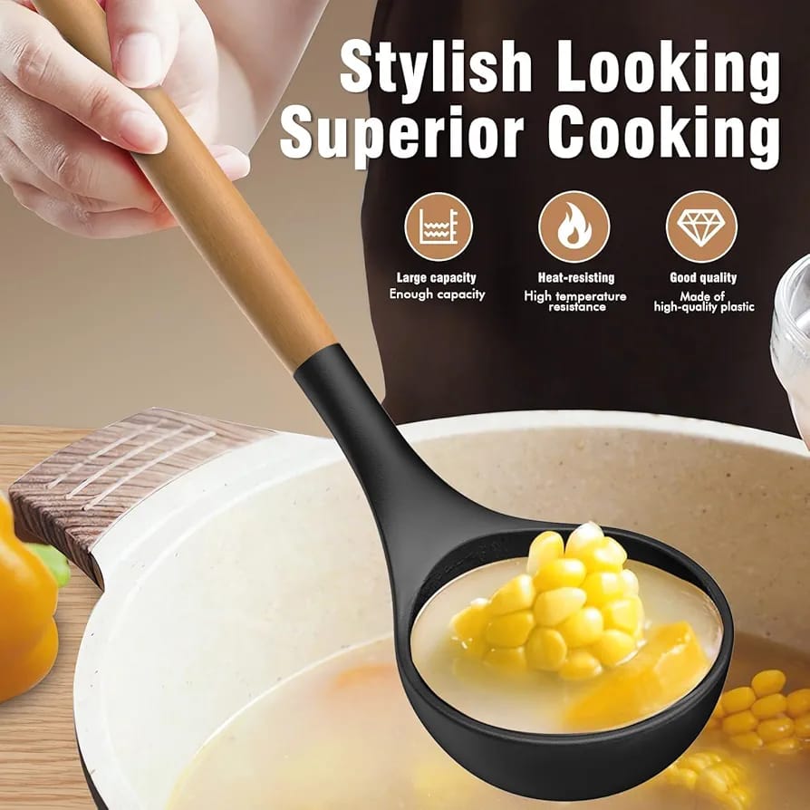 12-Piece Premium Silicone Kitchen Utensil Set with Holder – Heat Resistant Non-Stick Cooking Tools