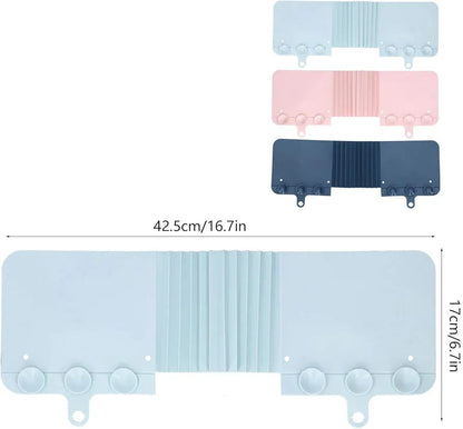 Sink Splash Guard, Foldable Water Splashing Guard Kitchen Sink Baffle Board with Suction Cups